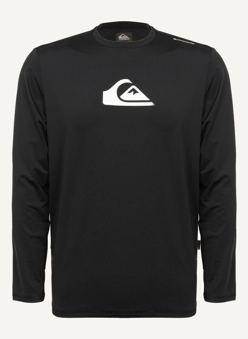 Camiseta Quiksilver Surf M/L Solid Streak Preto