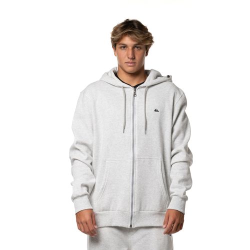 Moletom Quiksilver Aber Embroidery 280G Cinza Claro Mescla