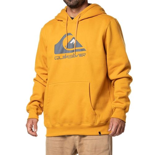 Moletom Quiksilver Fech Full Logo 280G Mostarda