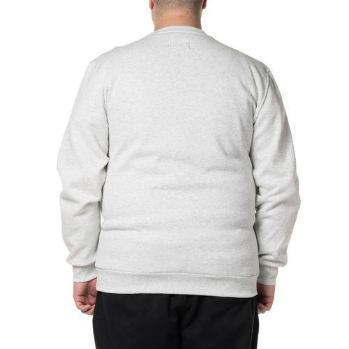 Moletom Quiksilver Care Embroidery 280G Ps Cinza Claro Mescla