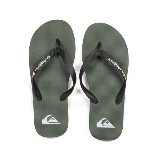 Chinelo Quiksilver Molokai Bicolor Verde Militar/Preto