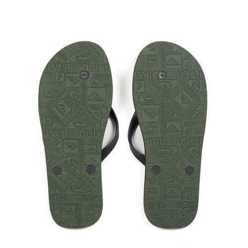 Chinelo Quiksilver Molokai Bicolor Verde Militar/Preto