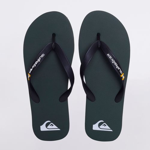 Chinelo Quiksilver Molokai Bicolor Verde Militar/Preto