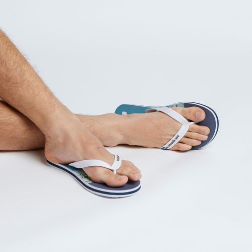 Chinelo Quiksilver Molokai Panel Azul