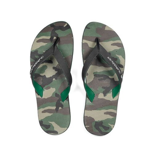 Chinelo Quiksilver Layback Rubber Camo Preto