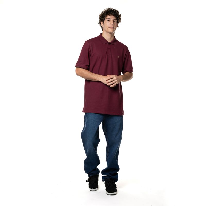 Polo-Quiksilver-M-C-Embroidery-Piquet-Vinho-P