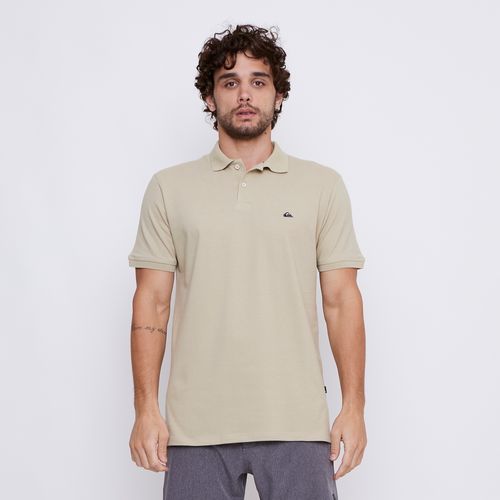 Polo Quiksilver M/C Embroidery Piquet Caqui