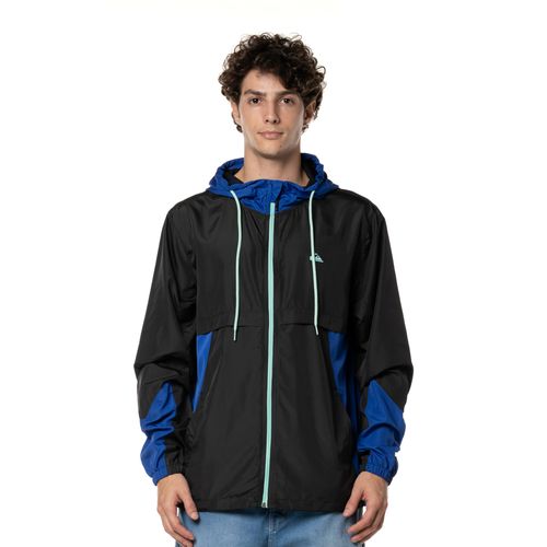 Jaqueta Quiksilver Waiting For Surf Preto/Azul