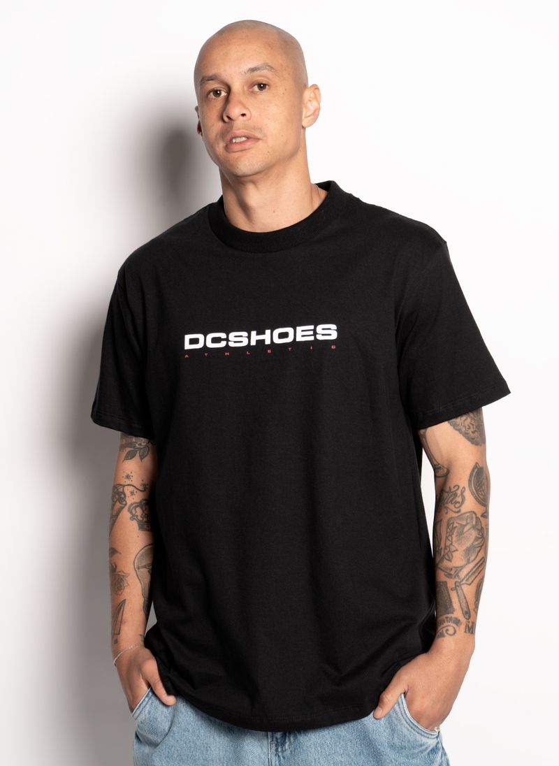 Camiseta-Dc-Shoes-M-C-Athletics-Dcshoes-Preto-G
