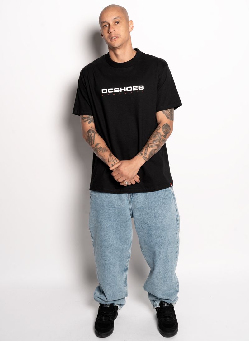 Camiseta-Dc-Shoes-M-C-Athletics-Dcshoes-Preto-G