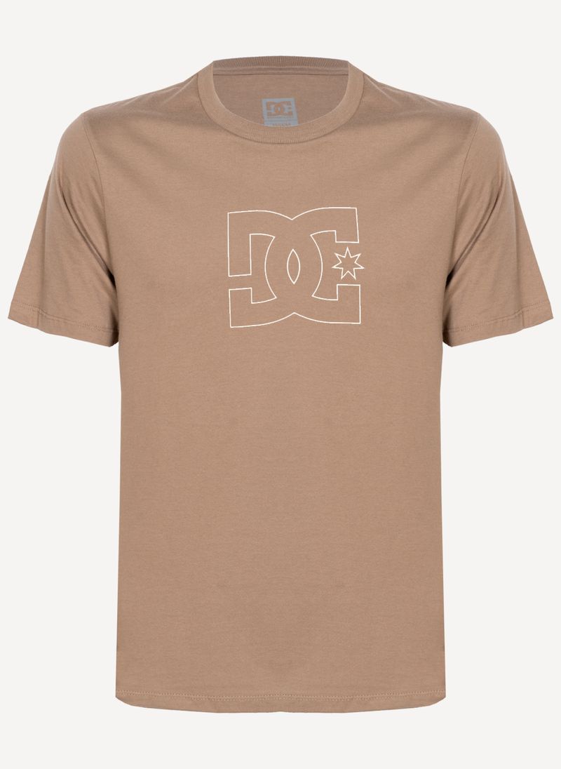Camiseta-Dc-Shoes-M-C-Dc-Outline-Star-Marrom-P