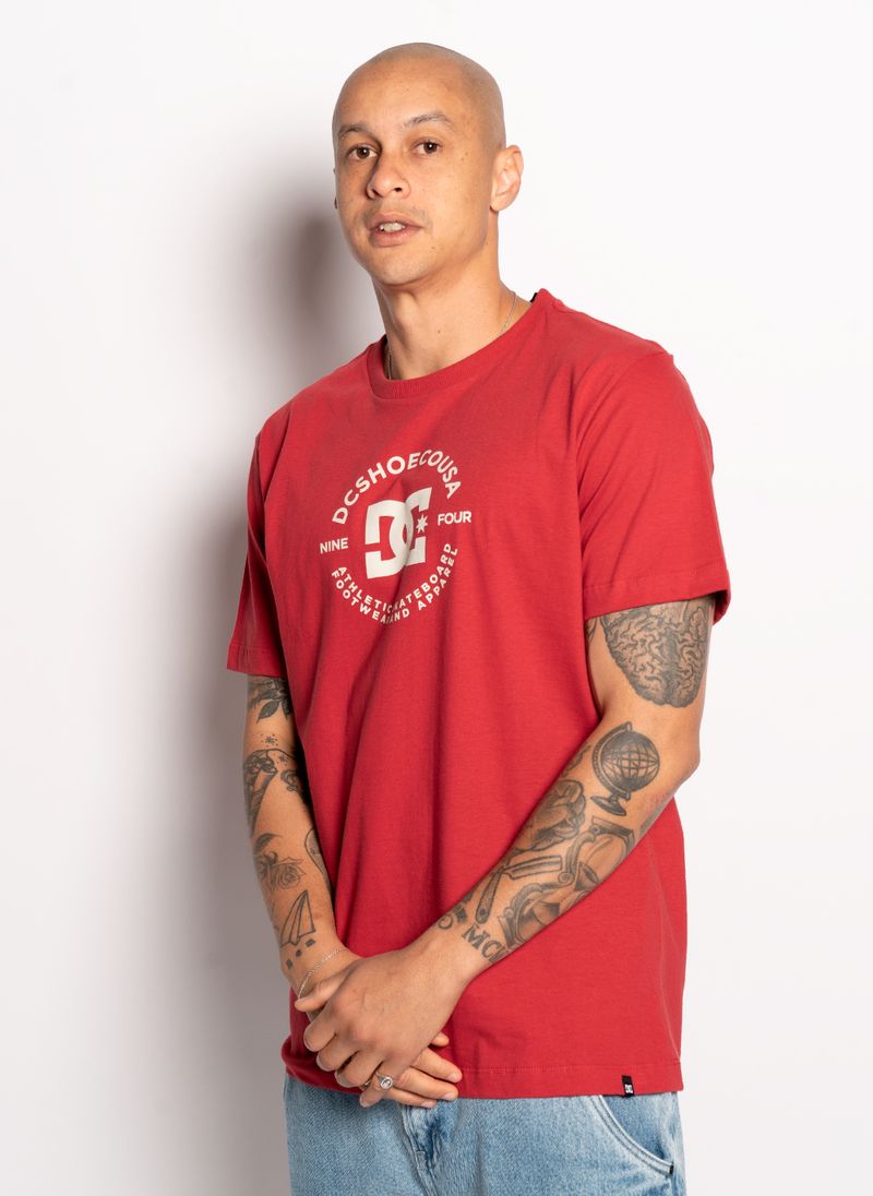 Camiseta-DC-Shoes-M-C-Star-Pilot-Color-Vermelho-Vermelho-P