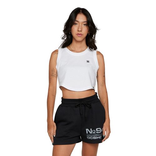 Regata DC Shoes Boyfriend Crop Branco