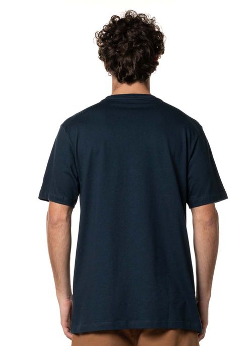 Camiseta Quiksilver M/C Omni Fill New Wave Marinho