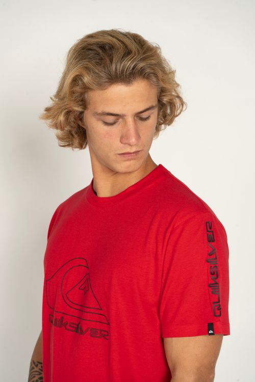 Camiseta Quiksilver M/C New Tour Vermelho