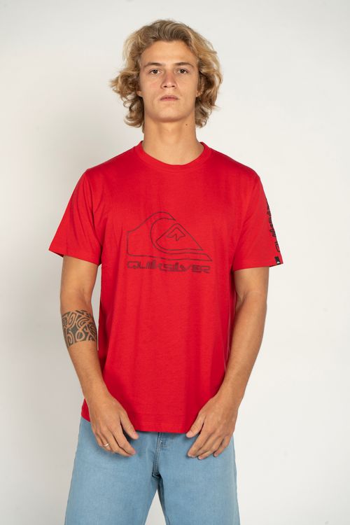Camiseta Quiksilver M/C New Tour Vermelho