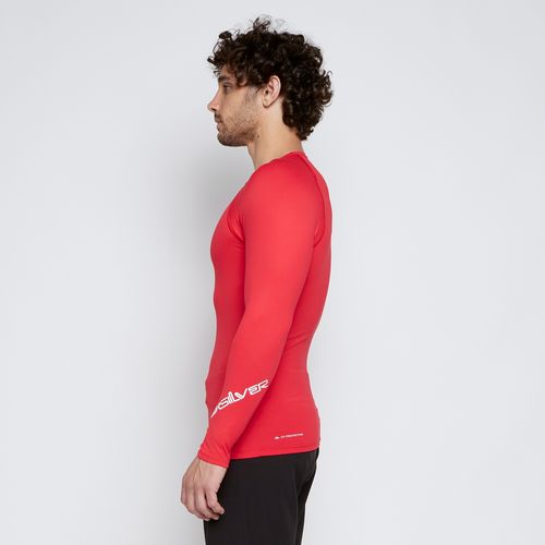 Camiseta Quiksilver Surf M/L All Times Vermelho