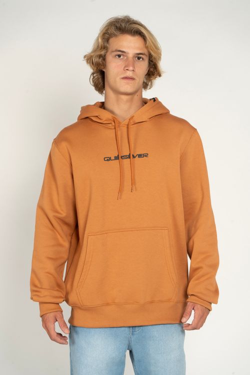 Moletom Quiksilver Fech Omni Logo Dna Mostarda