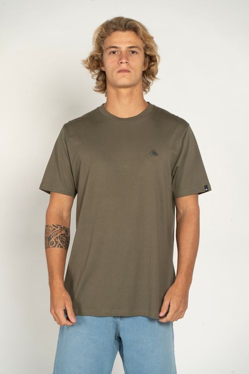 Camiseta Quiksilver M/C Embroidery Verde Escuro