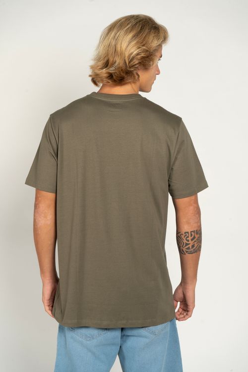Camiseta Quiksilver M/C Embroidery Verde Escuro