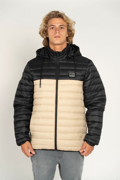 Jaqueta Quiksilver Scaly Bicolor Preto/Verde Escuro