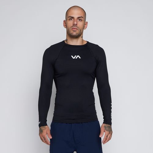 Camiseta Rvca Surf M/L Va  Preto