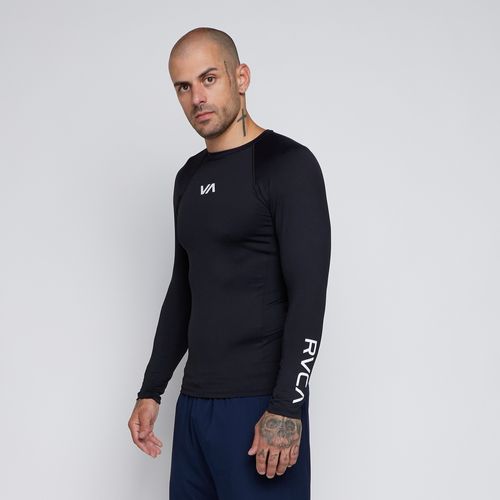 Camiseta Rvca Surf M/L Va  Preto