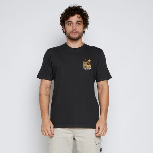 Camiseta Quiksilver M/C Fuji Cinza Escuro
