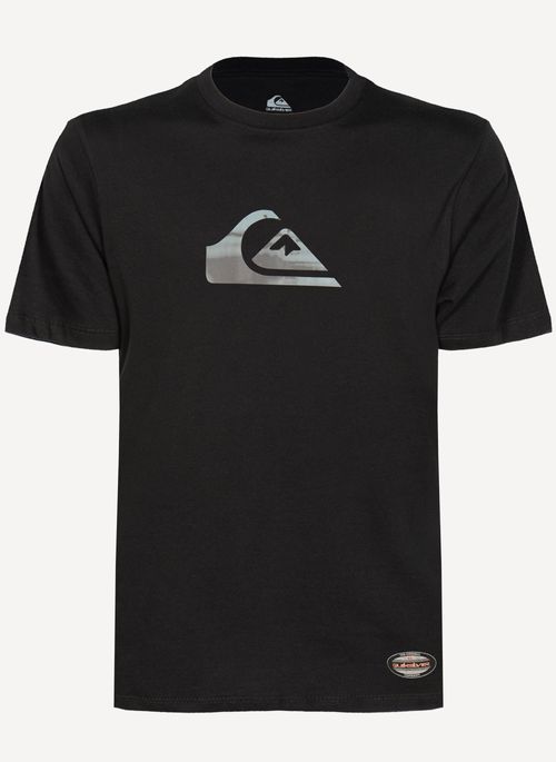 Camiseta Quiksilver M/C Gradient Logo Signature Preto