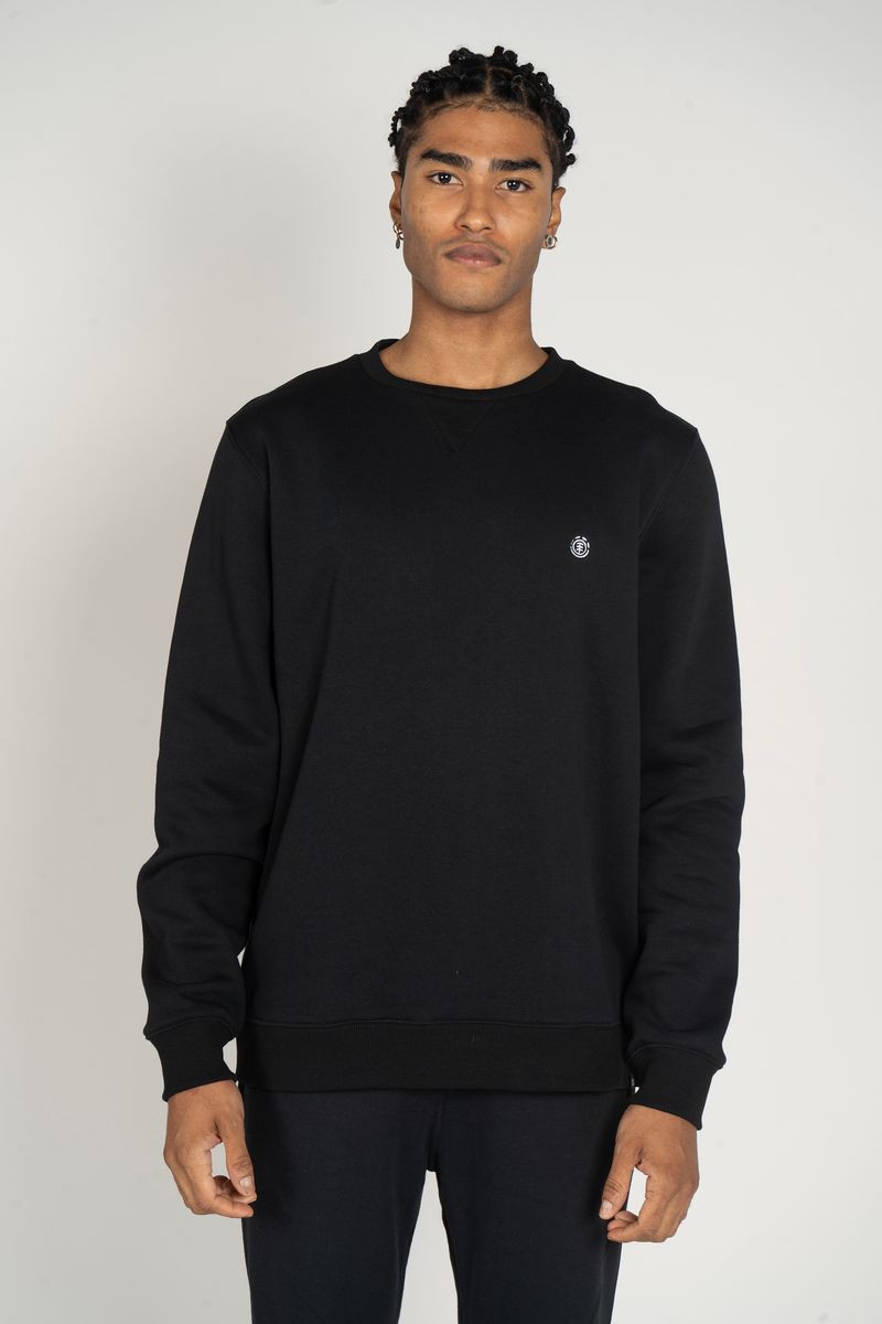 Moletom-Element-Care-Emb-Logo-Chest-Crew-Preto-Preto-P