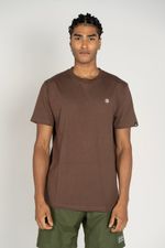Camiseta-Element-M-C-Mini-Emb-Marrom-Escuro-P