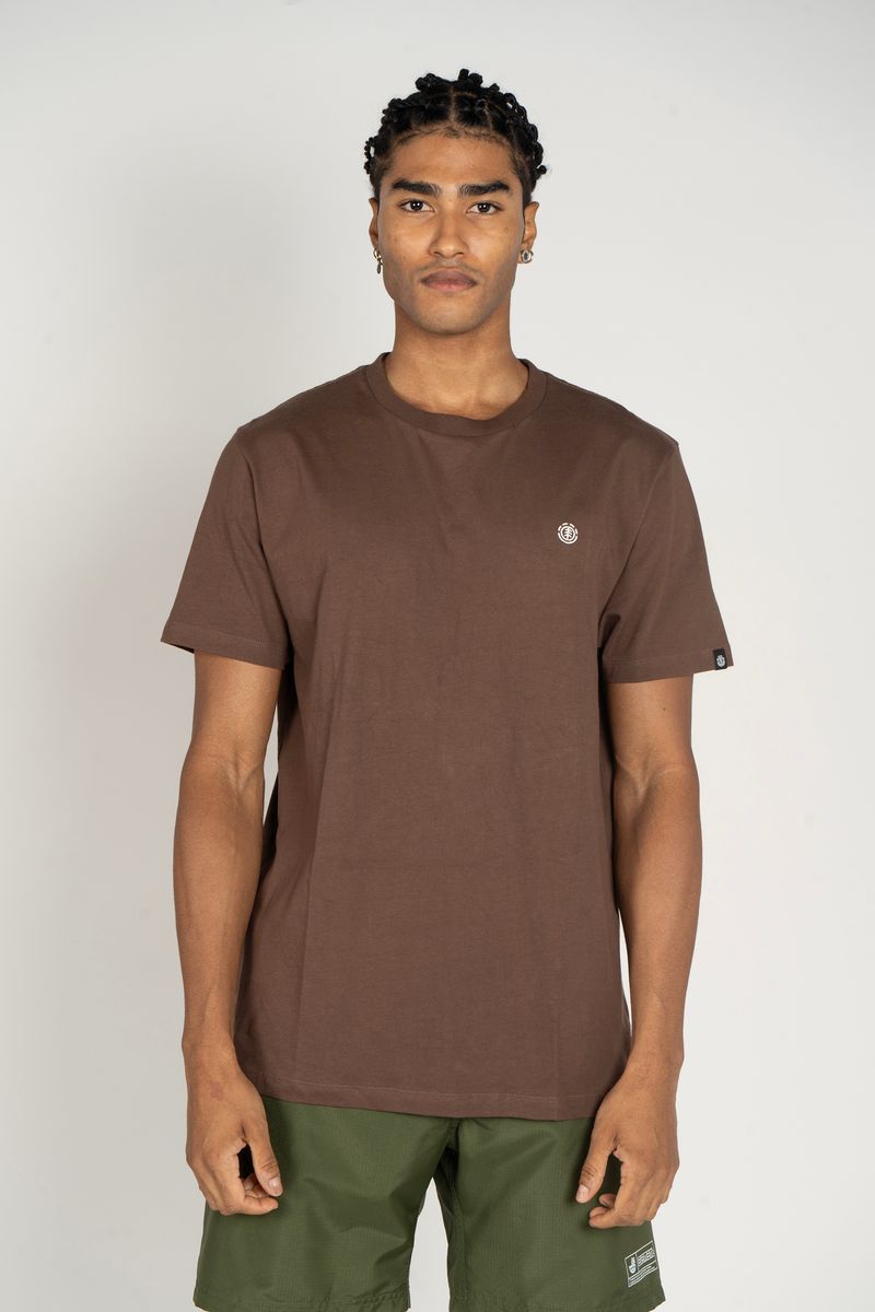 Camiseta-Element-M-C-Mini-Emb-Marrom-Escuro-P