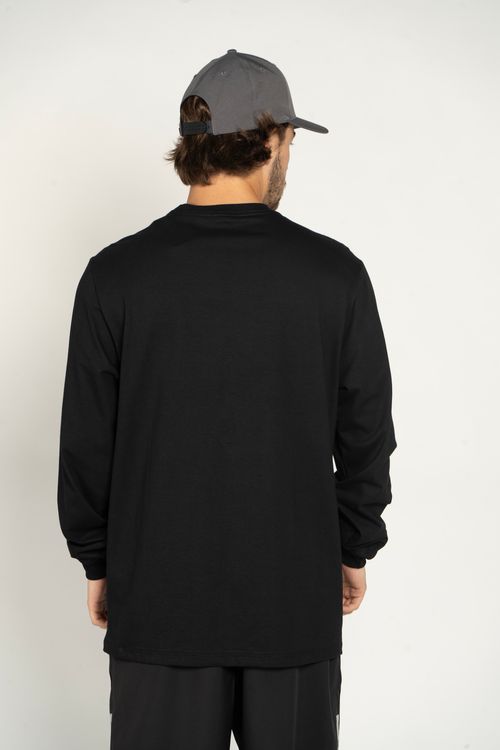 Camiseta Quiksilver M/L Transfer Square Preto