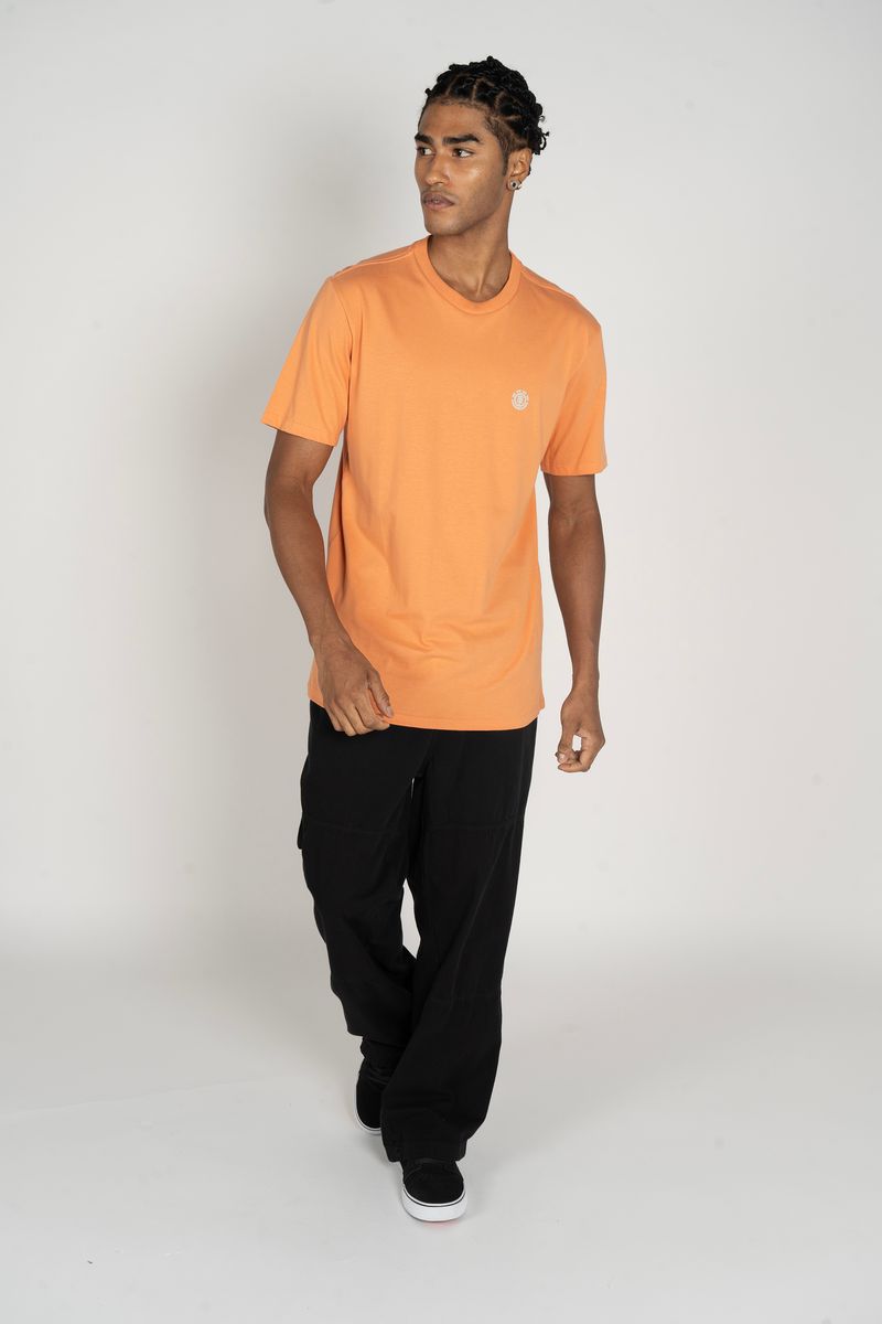 Camiseta-Element-M-C-Basic-Crew-Laranja-Laranja-P