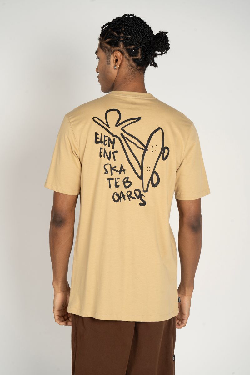 Camiseta-Element-M-C-Sk8-Draw-Caqui-Caqui-P