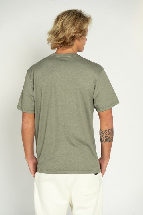 Camiseta Quiksilver M/C Full Logo Verde Escuro Mescla