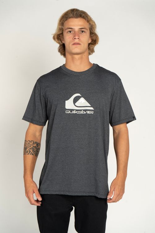 Camiseta Quiksilver M/C Full Logo Preto Mescla