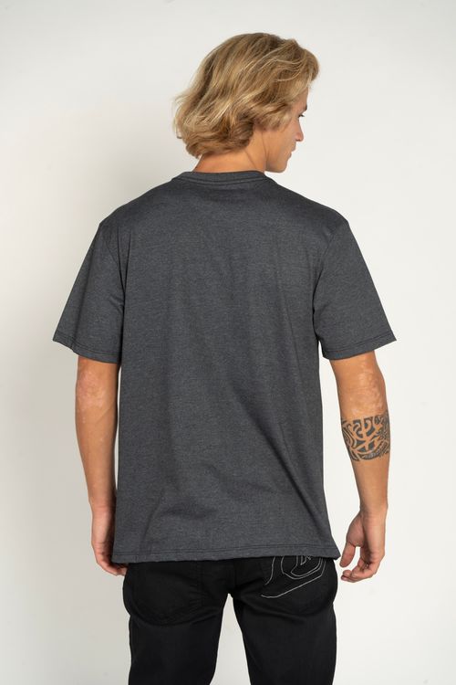 Camiseta Quiksilver M/C Full Logo Preto Mescla