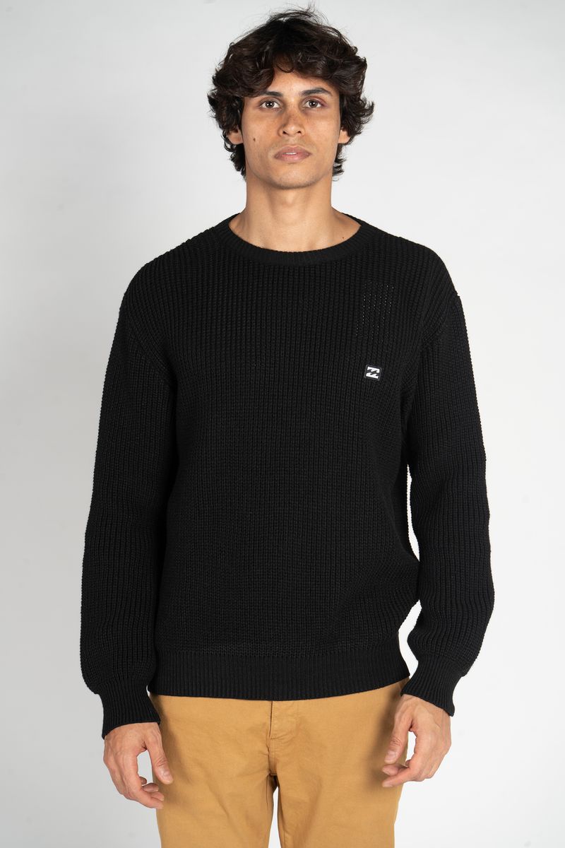 Tricot-Billabong-Icon-Patch-Preto-Preto-P
