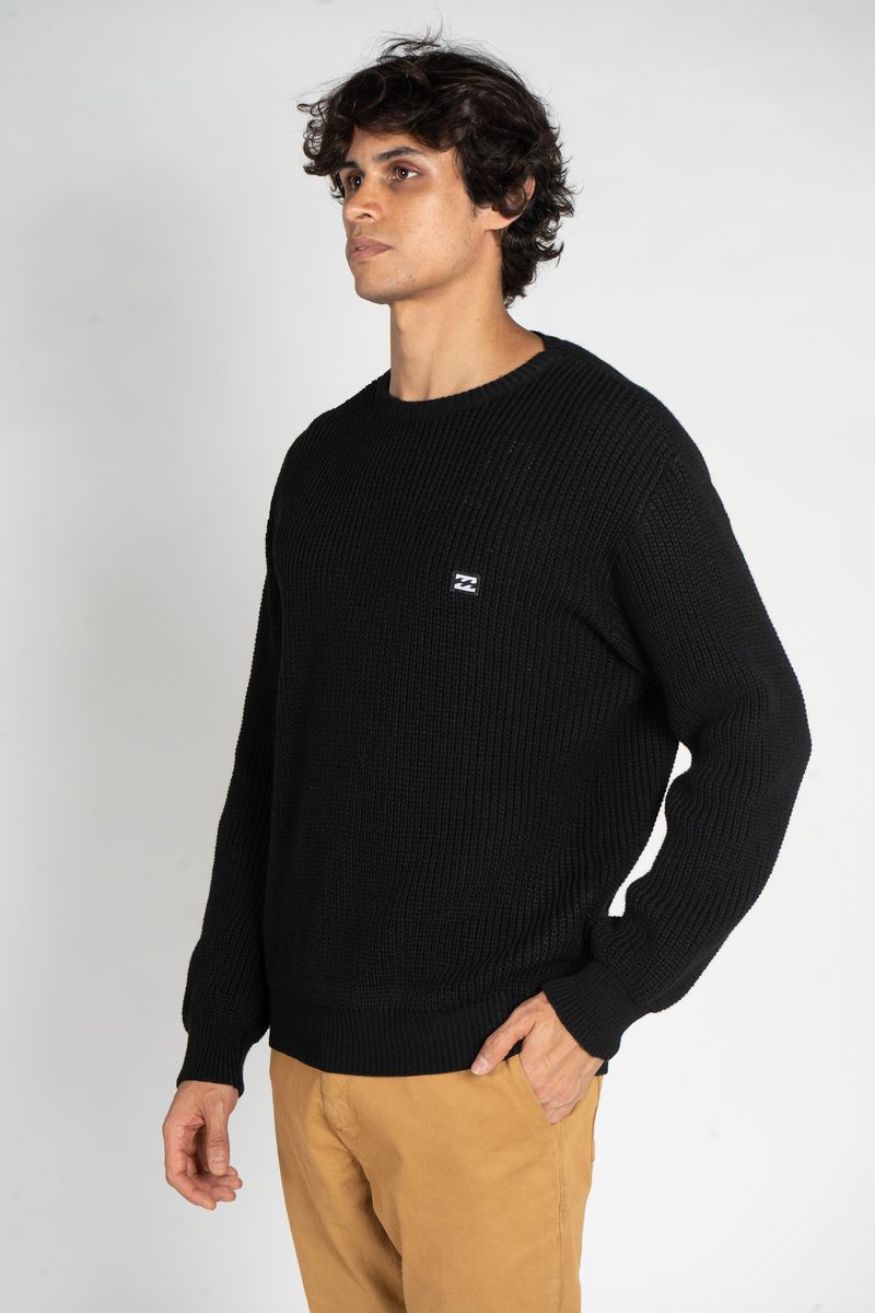 Tricot-Billabong-Icon-Patch-Preto-Preto-P