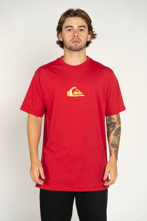 Camiseta Quiksilver M/C Metal Comp Vermelho