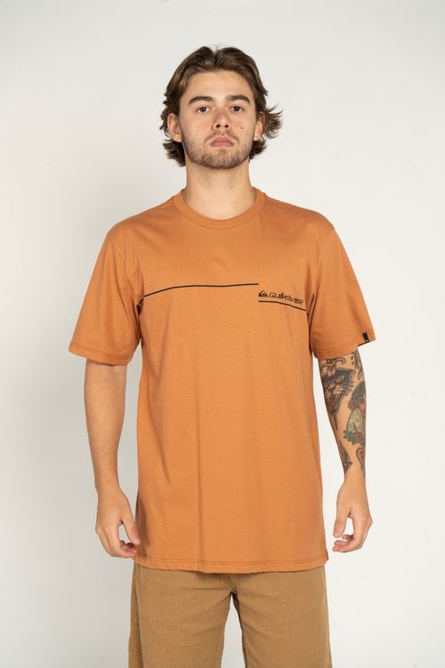 Camiseta Quiksilver M/C New Lines Mostarda