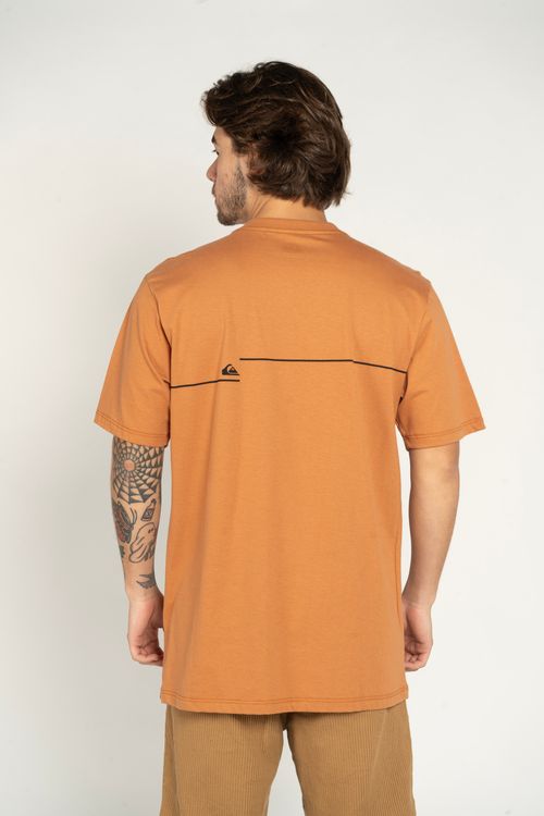 Camiseta Quiksilver M/C New Lines Mostarda