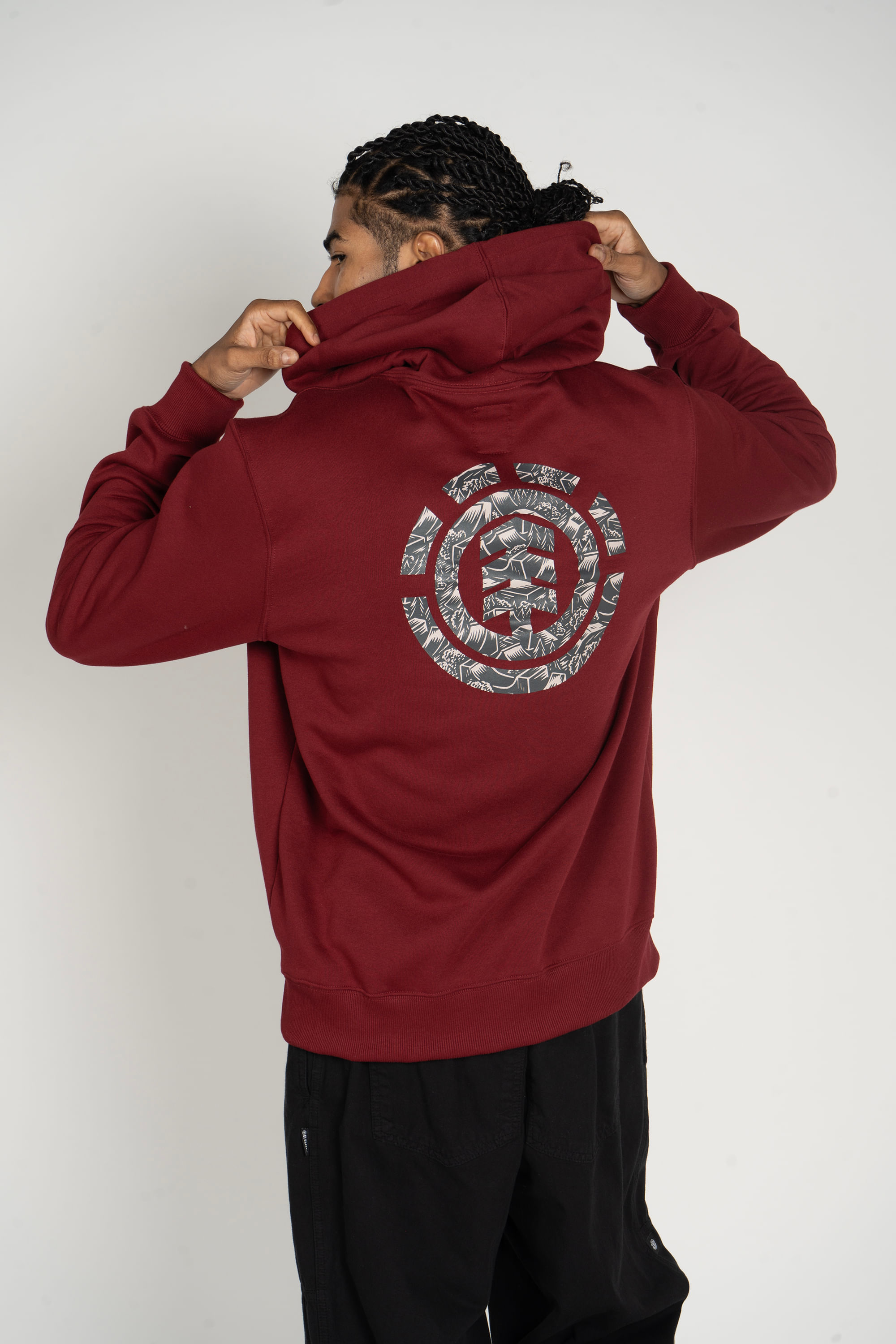 Blusa Moletom Masculino Moletom Cor Vinho Moletom Vermelho