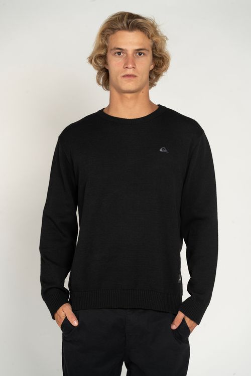 Tricot Quiksilver Emrboidery Preto