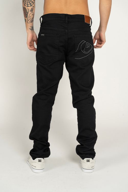 Calça Quiksilver Jeans Everyday Black Preto