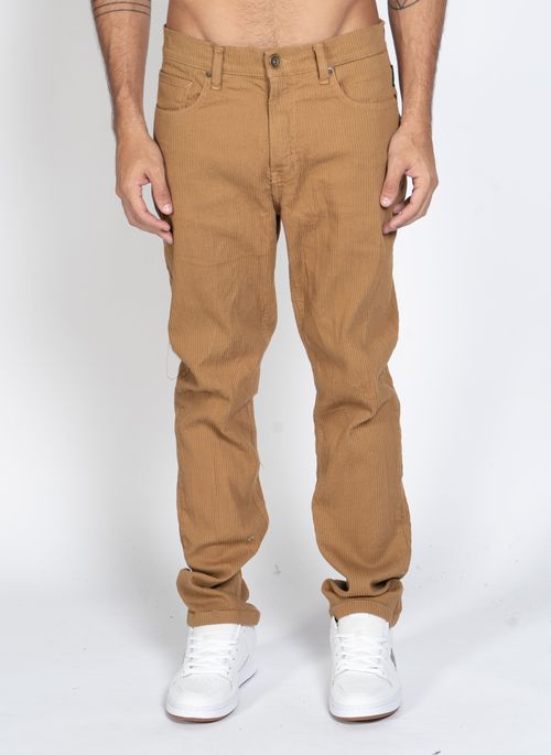 Calça Quiksilver Quik Corduroy Mostarda