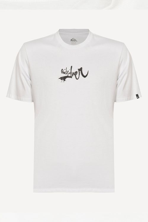Camiseta Quiksilver M/C Impaired Logo Dna Branco