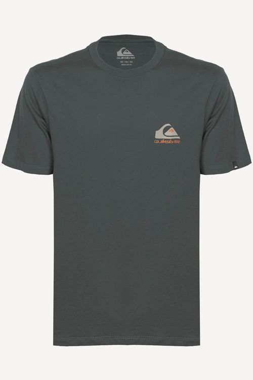 Camiseta Quiksilver M/C Omni Logo Ps Cinza Escuro