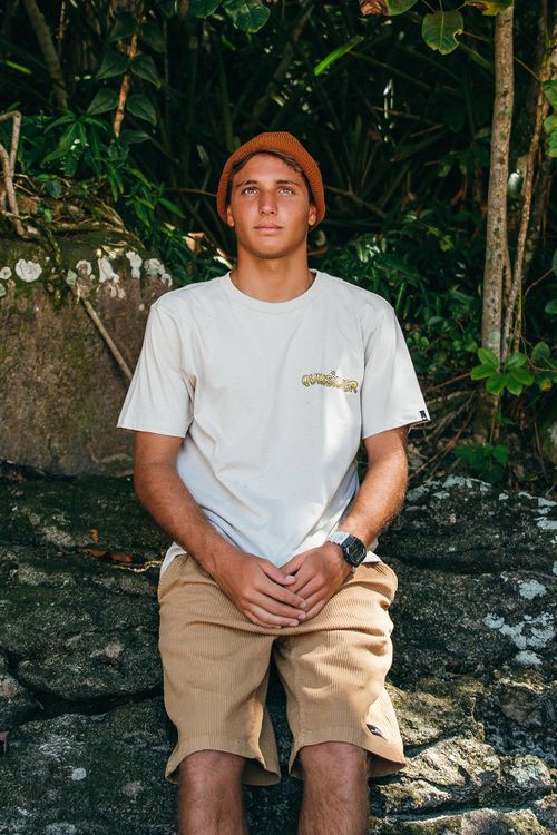 Camiseta Quiksilver M/C Disconnect Effect Areia